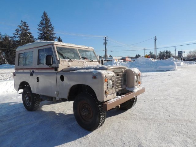 Rouler en Land Rover Série 3 par moins 30